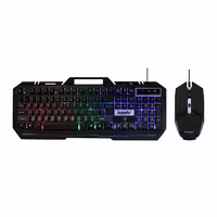 کیبورد و ماوس گیمینگ Banda KM-77 با نورپردازی RGB