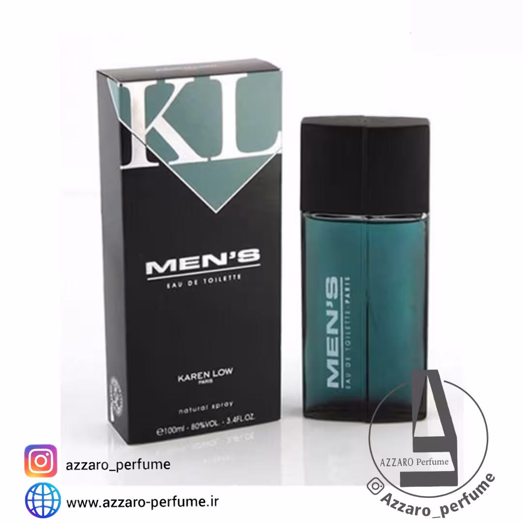 ادکلن مردانه منز KAREN LOW MENS حجم 100میل