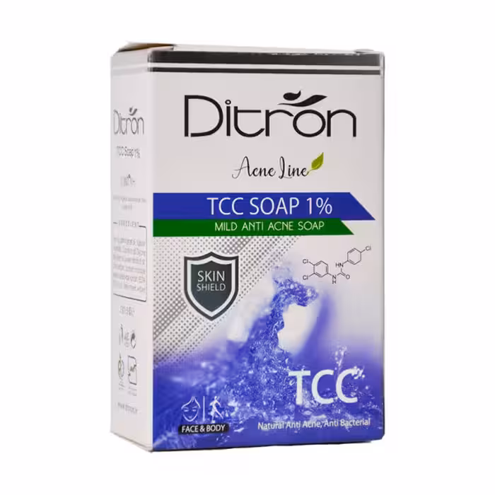 صابون آنتی آکنه تی سی سی دیترون وزن 110 گرم - بسته بندی جدید