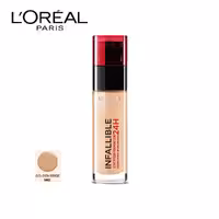 کرم پودر 24 ساعته شیشه ای اینفالیبل اورال شماره 140 LOREAL