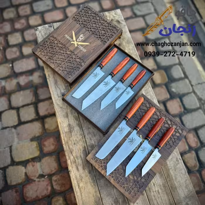 سرویس چاقو آشپزخانه توحید زنجان | 4 پارچه با کیفیت