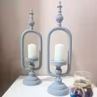 شمعدان طرح فانوس مجموعه دو عددی