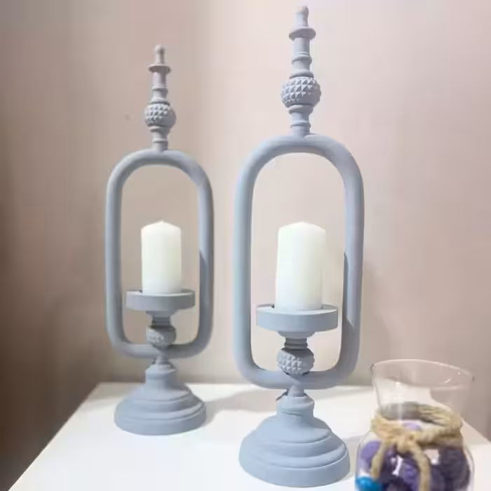 شمعدان طرح فانوس مجموعه دو عددی