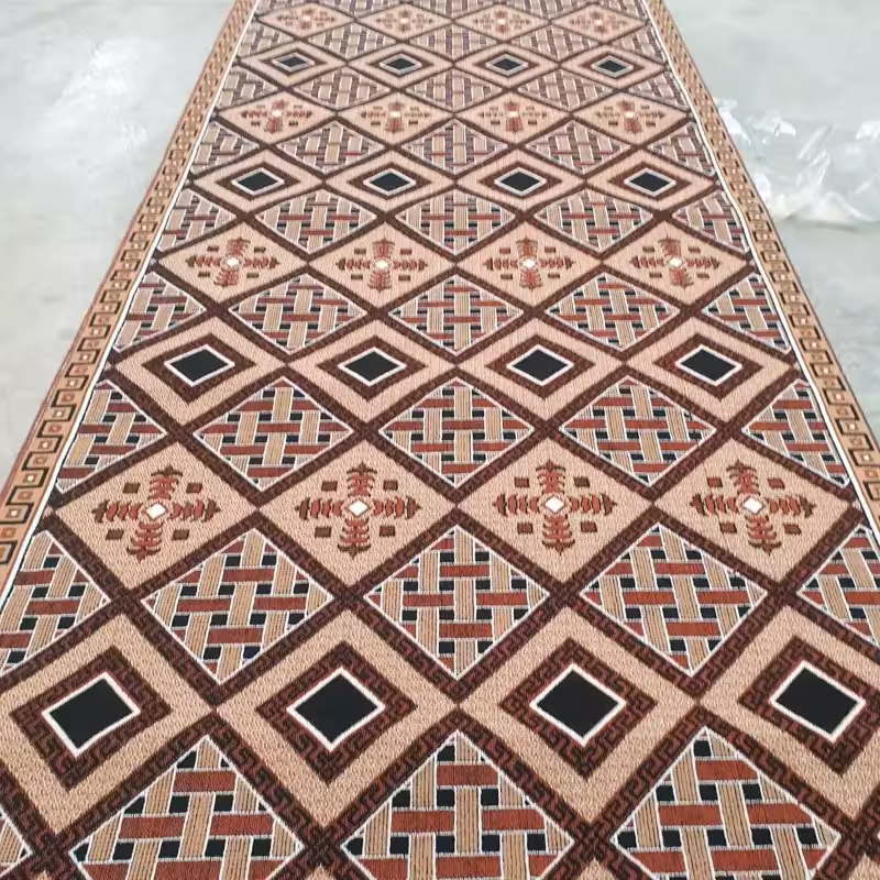 کناره گلیم ماشینی کاشان طرح حصیری سایز2،83در110(هزینه ارسال باخریداروپس کرایه میباشد)