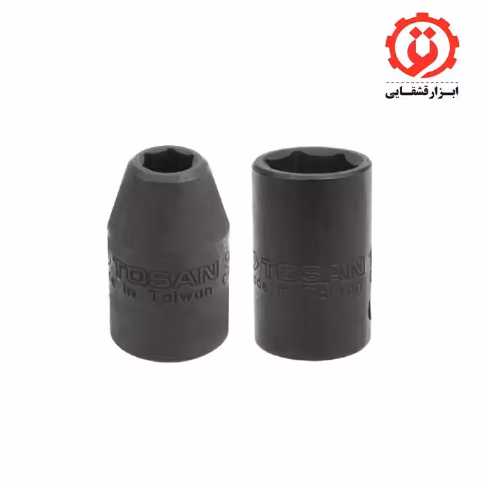 بکس فشار قوی مشکی کوتاه درایو 1/2 اینچ سایز 22 توسن مدل TP1274S-22