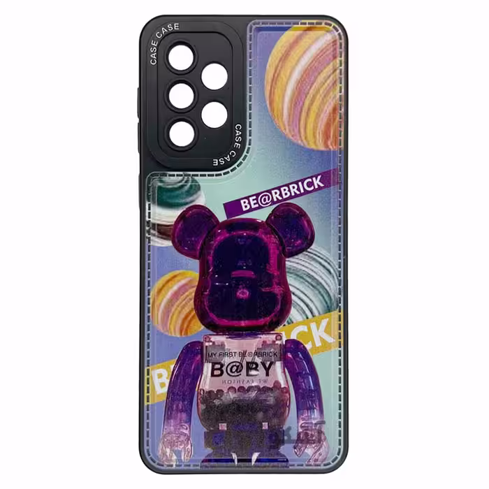 قاب فانتزی طرح دار بالشتی طرح BE@RBRICK مناسب برای Samsung A33-کد1175