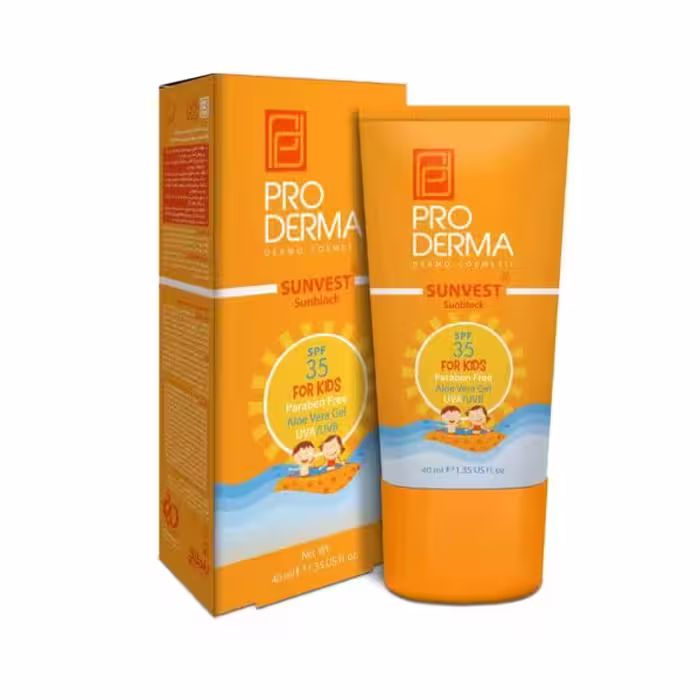 کرم ضد آفتاب کودکان SPF35 پرودرما 40 میلی لیتر
