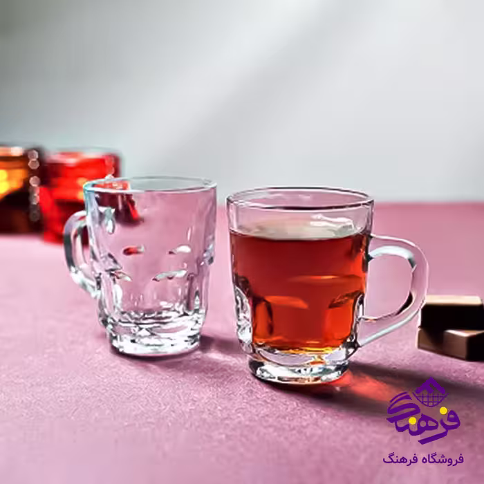 نیم لیوان عینکی دسته دار شیرینگ کاوه (6دک)