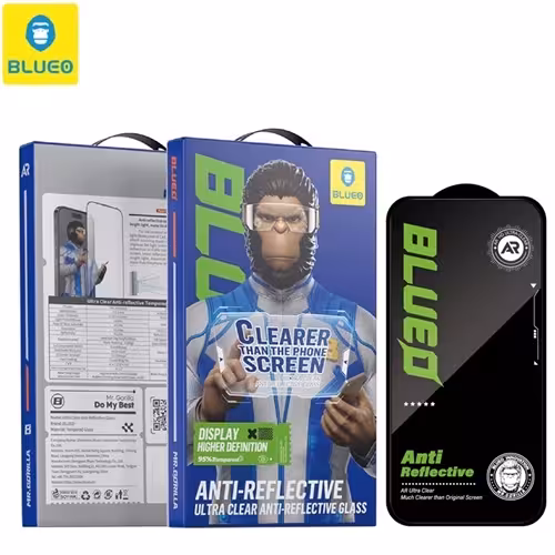 محافظ صفحه بلو شفاف ضد انعکاس نور Blueo Ultra Clear AR Anti-Reflective HD Glass مناسب برای Apple iPhone 17 Pro Max