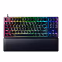 کیبورد باسیم اپتیکال گیمینگ ریزر مدل Huntsman V2 TKL Purple Switch