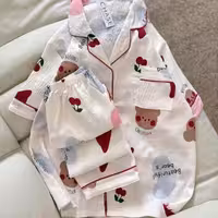 ست دو تیکه وارداتی نخ پنبه کریشه