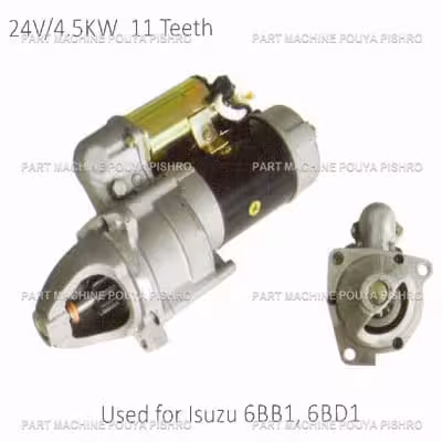 استارت ليفتراک ایسوزو مدل Isuzu 6BB1, 6BD1