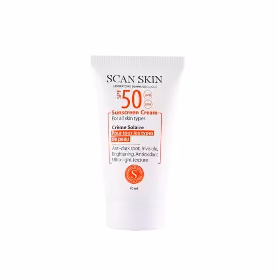 کرم ضدآفتاب ضدلک اسکن اسکین SPF50 حجم 40 میلی لیتر