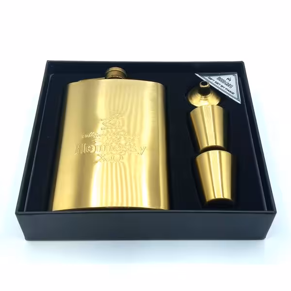 ست قمقمه جیبی استیل دوشات استیل مدل هنسی کد a530346