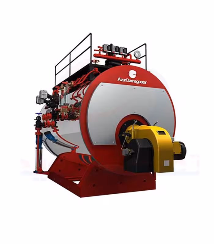 دیگ بخار سه پاس آذر دماگستر مدل S.ADS-18000