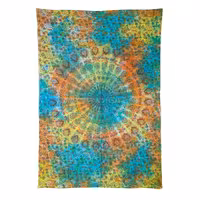 بکدراپ تپستری هندی طرح ماندالا (رو تختی یک نفره) کد 166