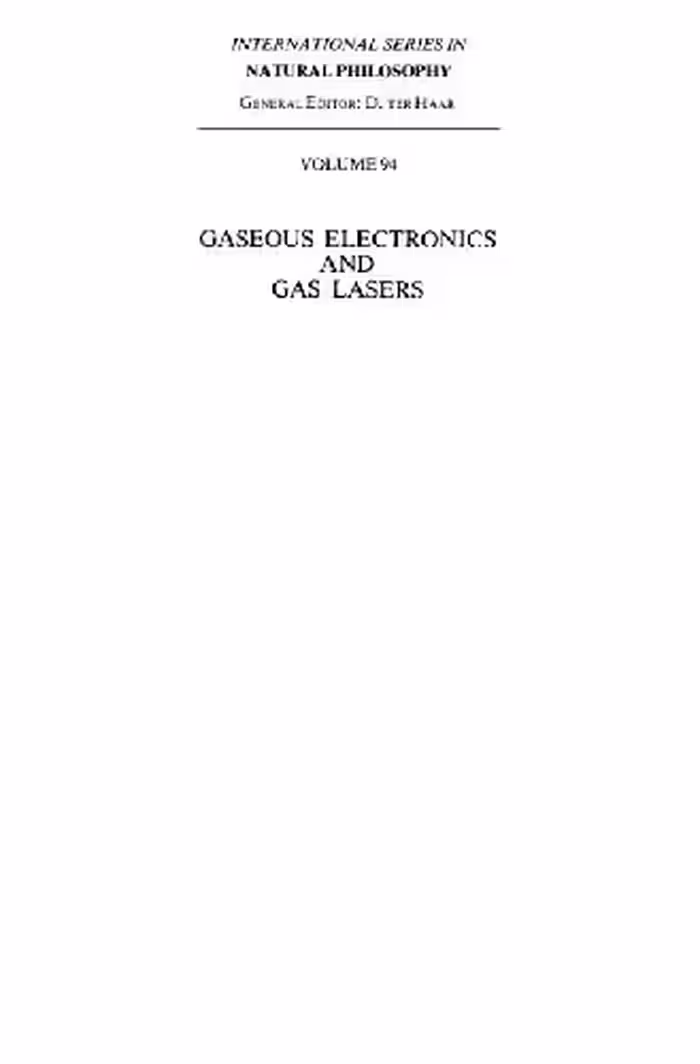 خرید و دانلود نسخه کامل کتاب Gaseous electronics and gas lasers
