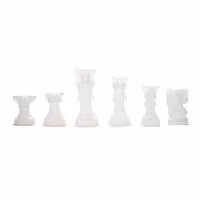 قالب رزین اپوکسی  مدل سه بعدی مهره های شطرنج کد UG-10  مجموعه 6 عددی | چاوه