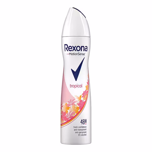 اسپری ضد تعریق زنانه رکسونا مدل Tropical حجم 200 میل