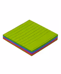 پوستیت استیک نوت رنگی خطدار سایز 76*76 میلیمتر