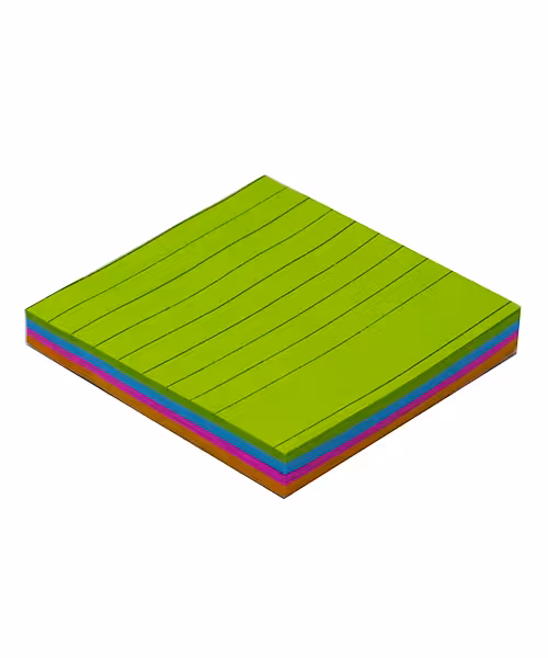 پوستیت استیک نوت رنگی خطدار سایز 76*76 میلیمتر