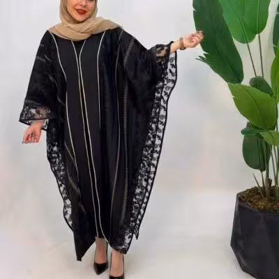 پانچو زنانه ابریشم مدل عبایی