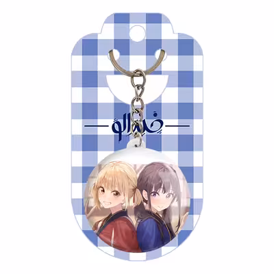 جاکلیدی خندالو مدل تاکینا و چیساتو انیمه لیکوریس ریکویل Lycoris Recoil کد 23018