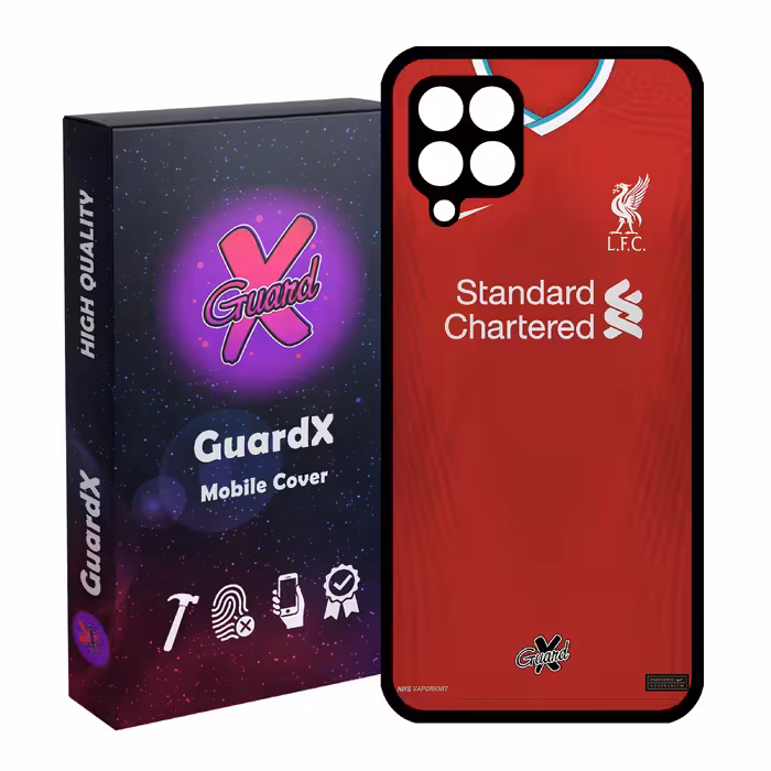 کاور گارد ایکس طرح Liverpool مدل Glass10252 مناسب برای گوشی موبایل سامسونگ Galaxy A22 4G