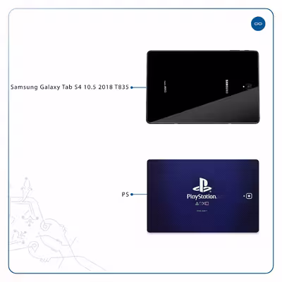 برچسب پوششی ماهوت مدل PS مناسب برای تبلت سامسونگ Galaxy Tab S4 10.5 2018 T835