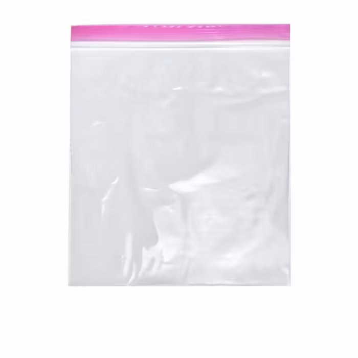 کیسه زیپ دار پامچال مدل دو زیپ بسته 80 عددی