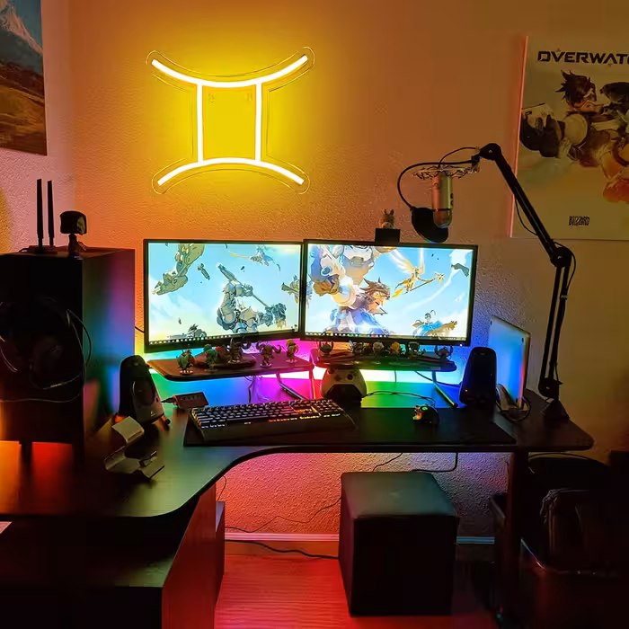 چراغ دیواری مدل نئون NEON-GEMINI