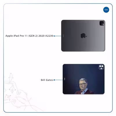 برچسب پوششی ماهوت مدل Bill Gates مناسب برای تبلت اپل iPad Pro 11 (GEN 2) 2020 A2230