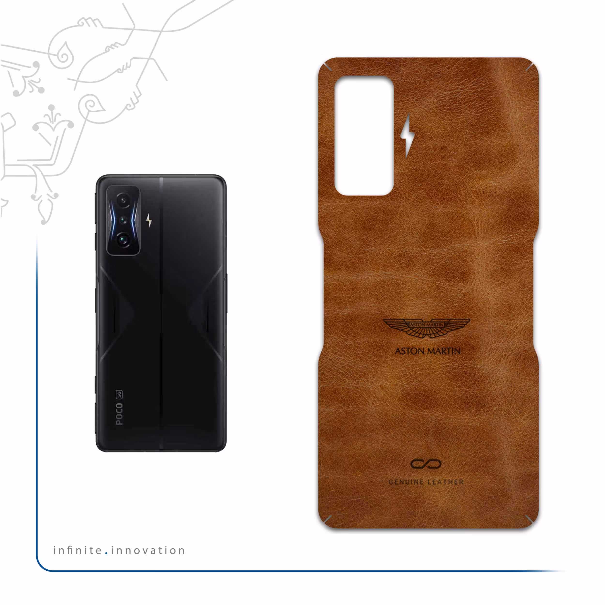 برچسب پوششی ماهوت مدل BFL-ASTN_MRTN مناسب برای گوشی موبایل شیائومی Poco F4 GT 5G