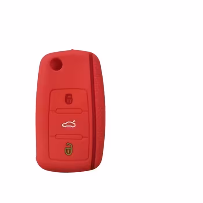 کاور سوئیچ خودرو مدل سه کلید سیلیکونی مناسب برای پژو پارس
