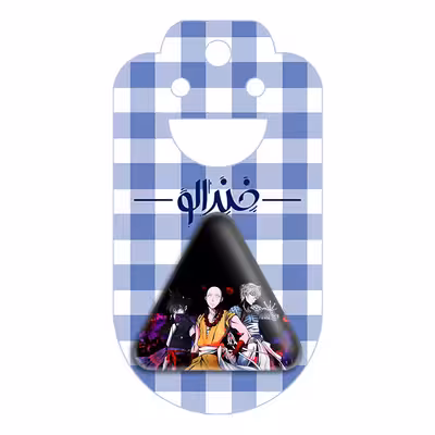 پیکسل خندالو طرح انیمه مرد تک مشتی One Punch Man مدل مثلثی کد 10524