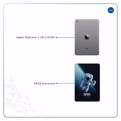 برچسب پوششی ماهوت مدل NASA-Astronaut مناسب برای تبلت اپل iPad mini 2 2013 A1491