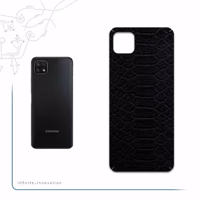 برچسب پوششی ماهوت مدل Black-Snake-Leather مناسب برای گوشی موبایل سامسونگ Galaxy A22 5G