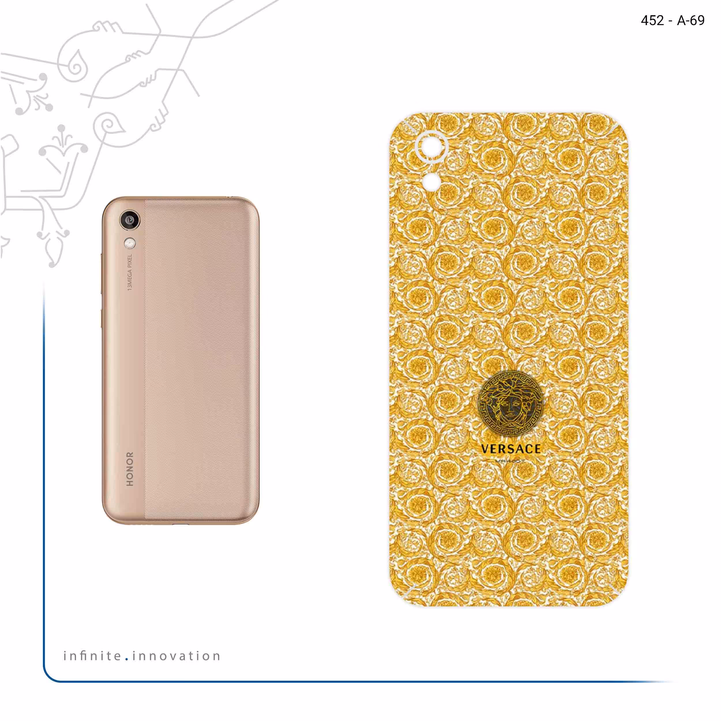 برچسب پوششی ماهوت مدل versace مناسب برای گوشی موبایل آنر 8S