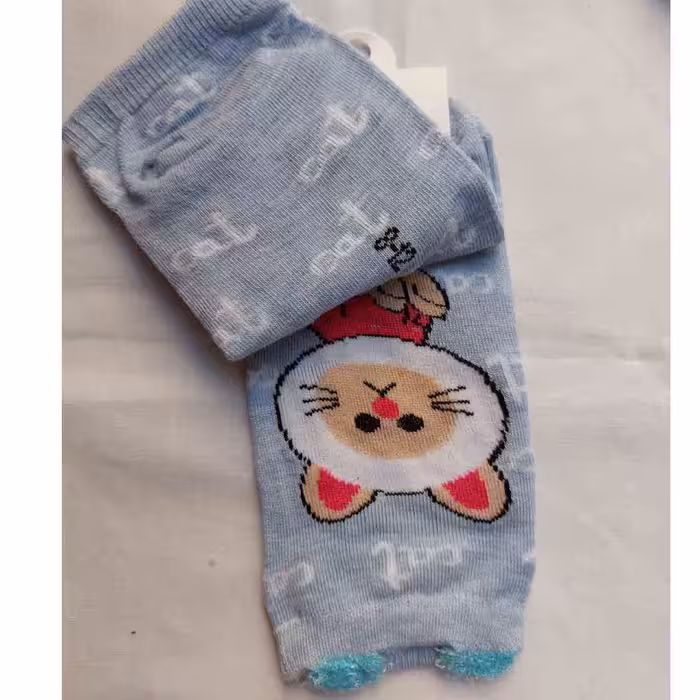 جوراب بچگانه مدل گربه کد J13