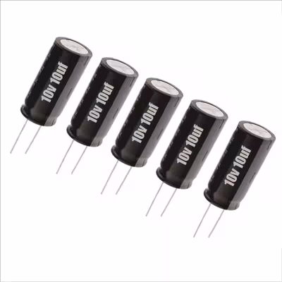 خازن الکترولیت 10 میکروفاراد مدل 16V بسته 5 عددی