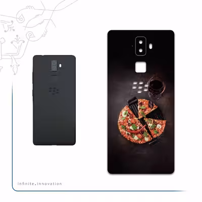 برچسب پوششی ماهوت مدل Pizza مناسب برای گوشی موبایل بلک بری Evolve
