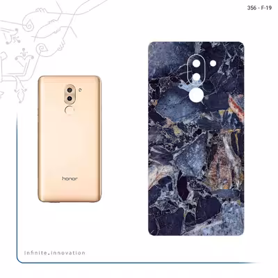 برچسب پوششی ماهوت مدل Broken black marble مناسب برای گوشی موبایل آنر 6X