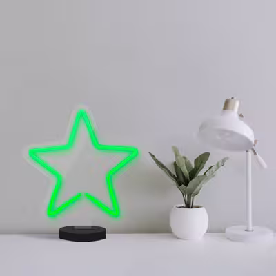 چراغ رومیزی ریموت دار مدل STARS-GL_GR-GLASS