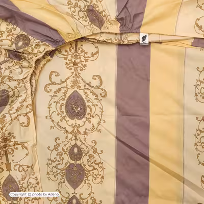 ملحفه آدنو مدل درباری کد IR101 دونفره سایز 140x200 سانتی متر