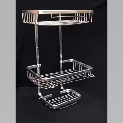 قفسه حمام مدل وسط حمام سیمی دو طبقه