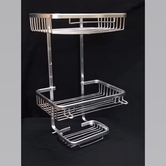 قفسه حمام مدل وسط حمام سیمی دو طبقه