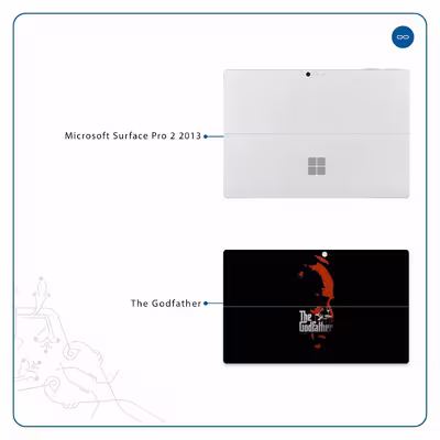 برچسب پوششی ماهوت مدل The Godfather مناسب برای تبلت مایکروسافت Surface Pro 2 2013