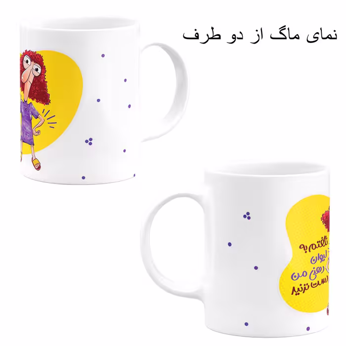 ست هدیه ماگ مدل لیوان دهنی طرح دخترانه کد M4