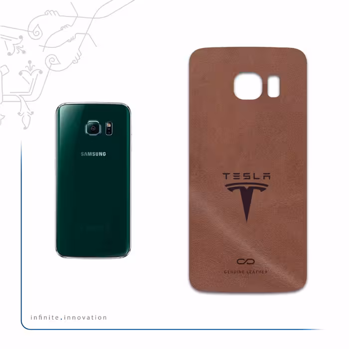 برچسب پوششی ماهوت مدل MNL-TSLA مناسب برای گوشی موبایل سامسونگ Galaxy S6 Edge