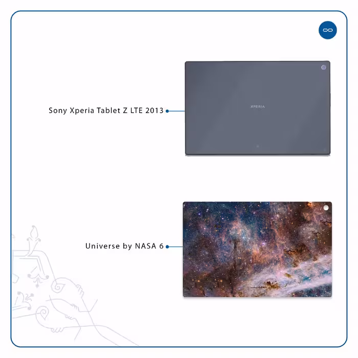برچسب پوششی ماهوت مدل Universe-by-NASA-6 مناسب برای تبلت سونی Xperia Tablet Z LTE 2013